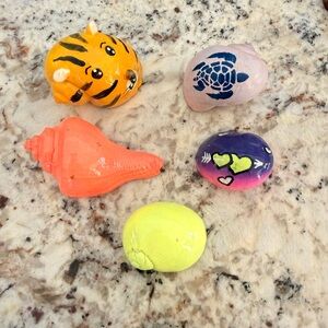 Colorful Painted Hermit Crab Shells